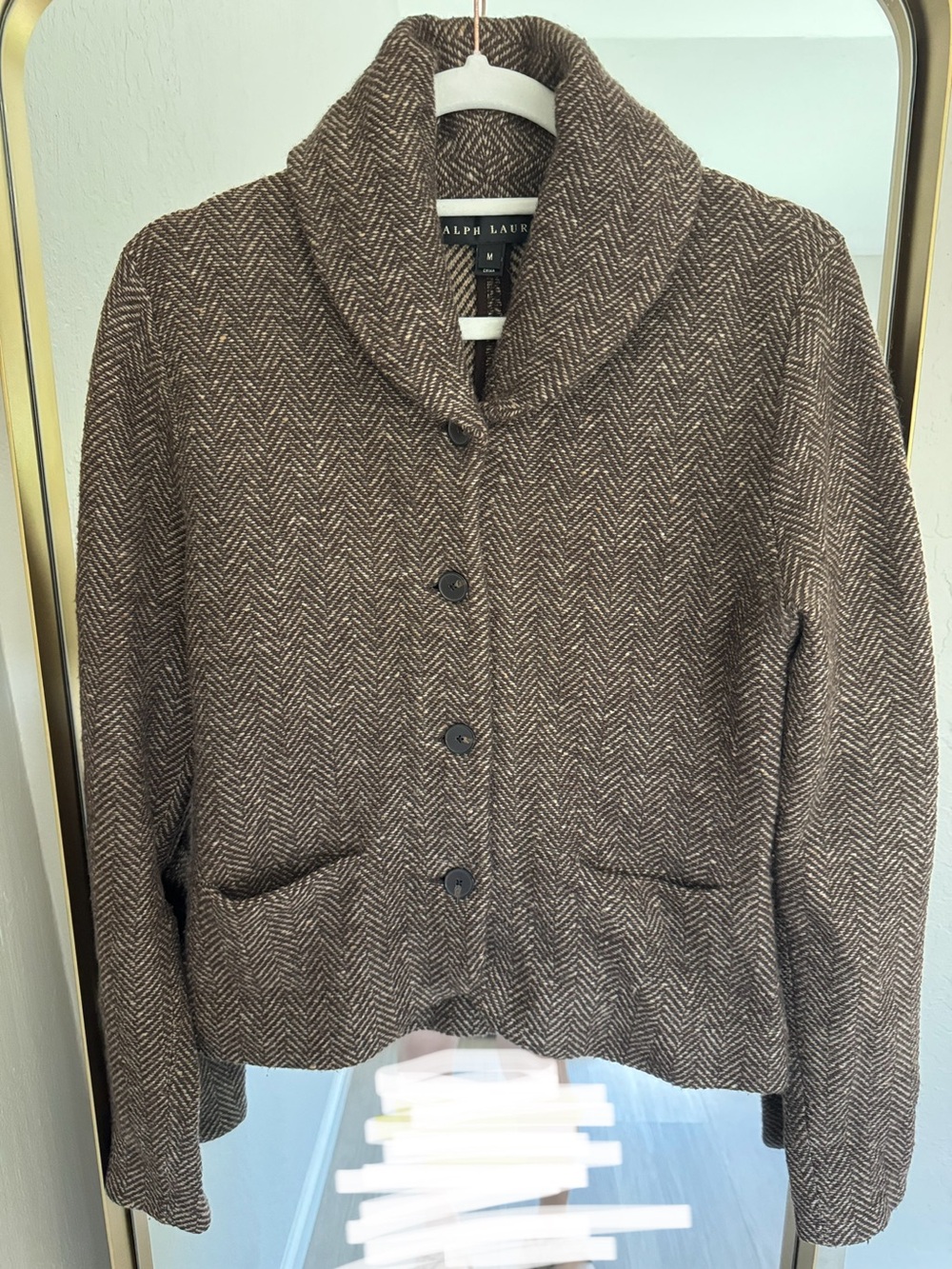Ralph Lauren Brown Sweater Jacket
